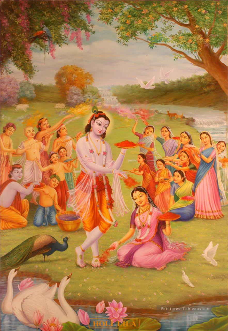 Radha Krishna 24 hindouisme Peintures à l'huile